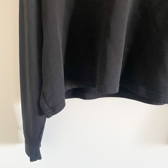 PUMA Black Cropped Athletic Signature Hoodie - Picture 4 of 7